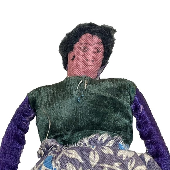 Vintage 1951 Cloth Doll From Alaska Handmade - Picture 2 of 10